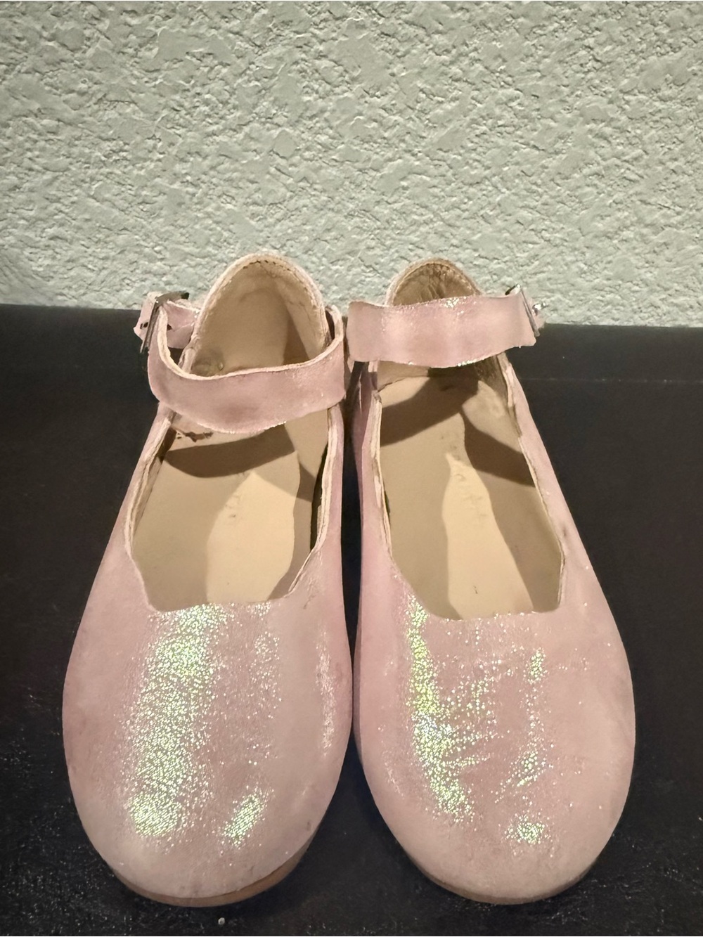 Elephantito Blush Pink Mary Jane Ankle-Strap Dress Shoes